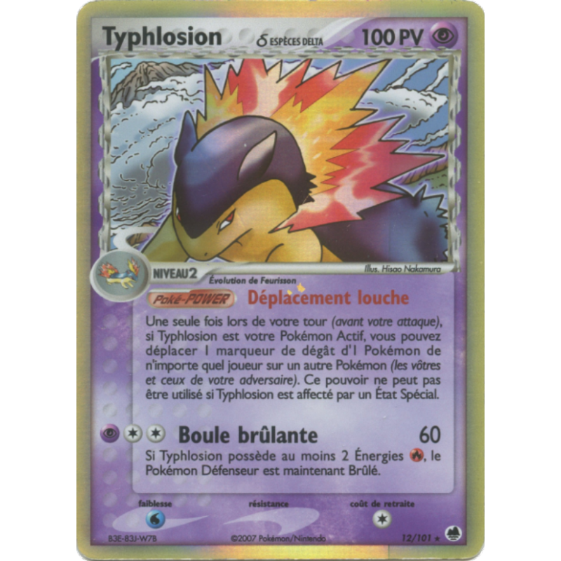 Typhlosion d ESPÈCES DELTA 12/101