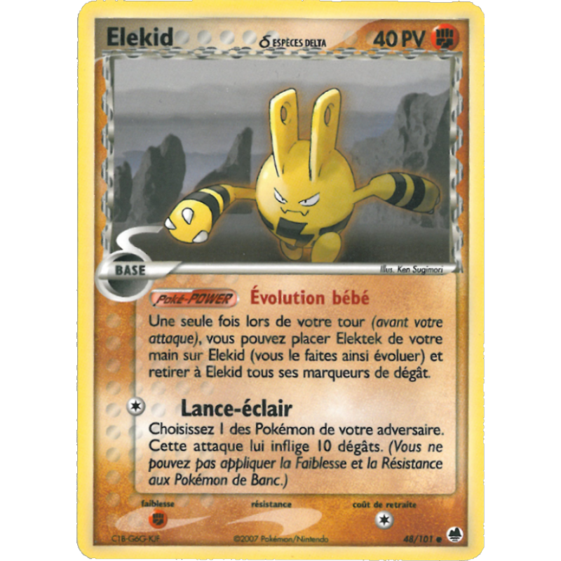 Elekid d ESPÈCES DELTA 48/101