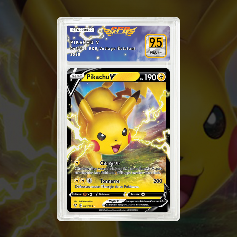 Gradation Pikachu V 043/185 Full Art | SFG Grading