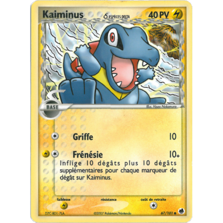 Kaiminus d ESPÈCES DELTA 67/101