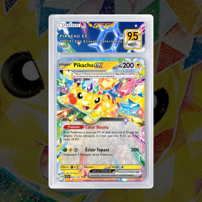 Gradation Pikachu Ex 057/191 Full Art | SFG Grading