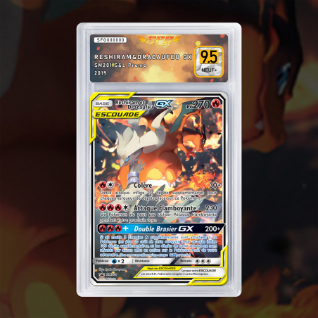 [FULL ART] RESHIRAM & DRACAUFEU GX SM201