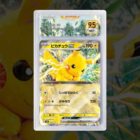 [FULL ART] PIKACHU EX 038/175 [NOM NUM JP TEMPORAIRE]
