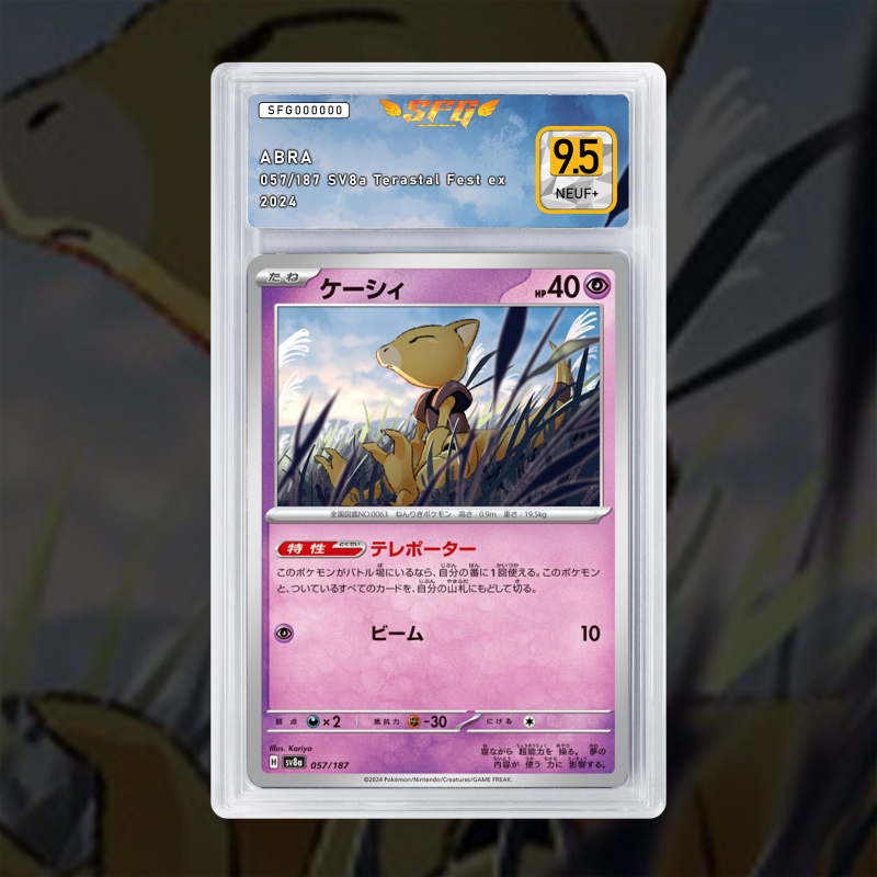 [FULL ART] ABRA 057/187 [NUM JP TEMPORAIRE] SFG GRADING