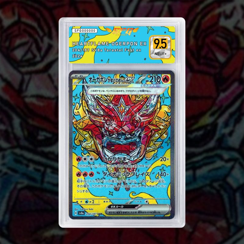 [FULL ART] OGERPON FEU 204/187 [NUM JP TEMPORAIRE]