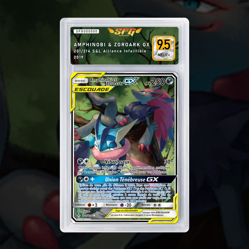 [FULL ART] AMPHINOBI & ZOROARK GX 201/214