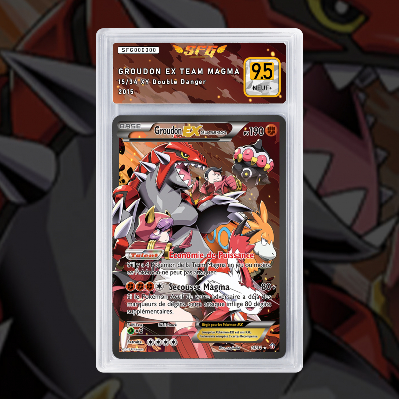 Gradation Groudon-Ex De La Team Magma 15/34 | SFG Grading