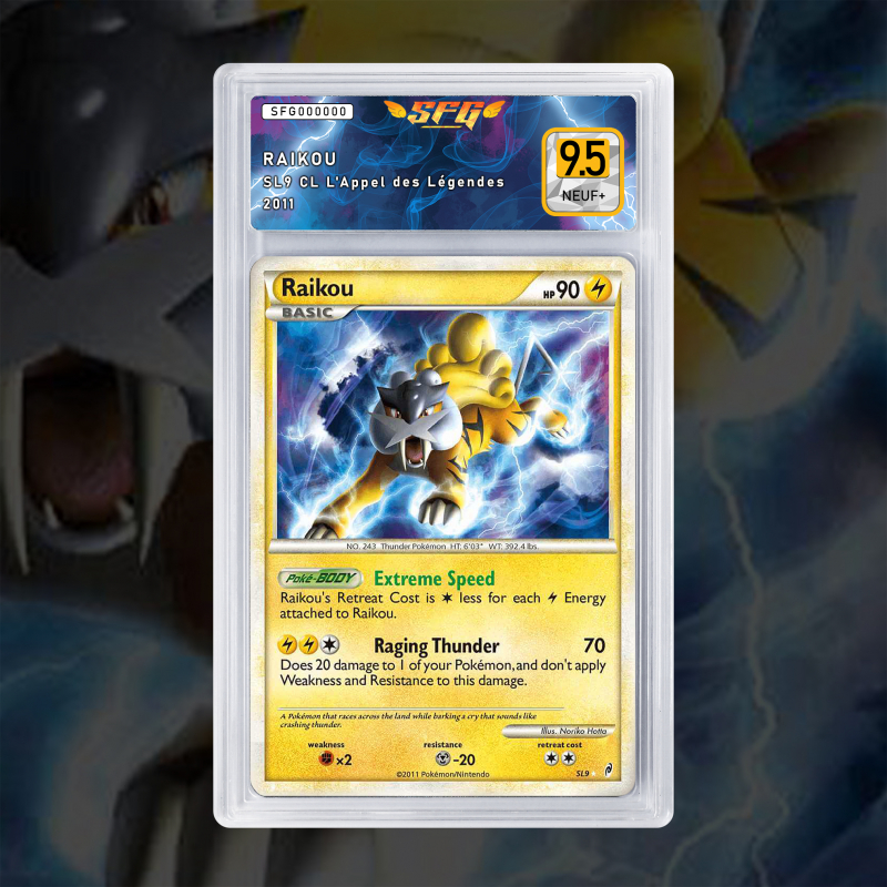 Gradation Raikou SL9 Full Art | SFG Grading