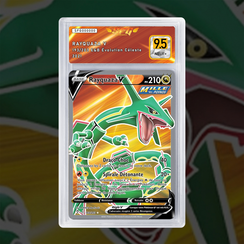 Gradation Rayquaza V 193/203 Full Art | SFG Grading