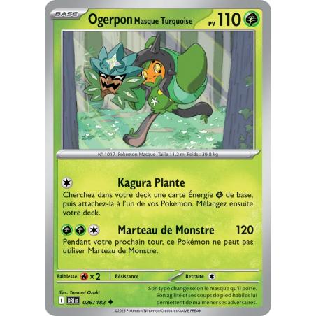 Ogerpon Masque Turquoise 026/182