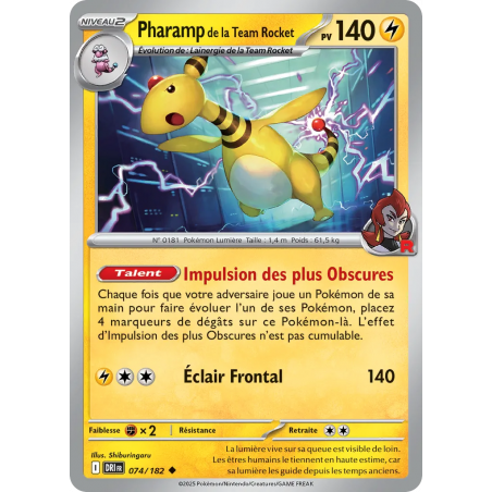 Pharamp de la Team Rocket 074/182