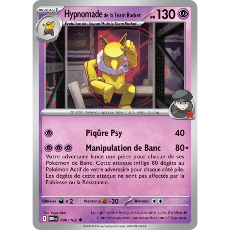 Hypnomade de la Team Rocket 080/182