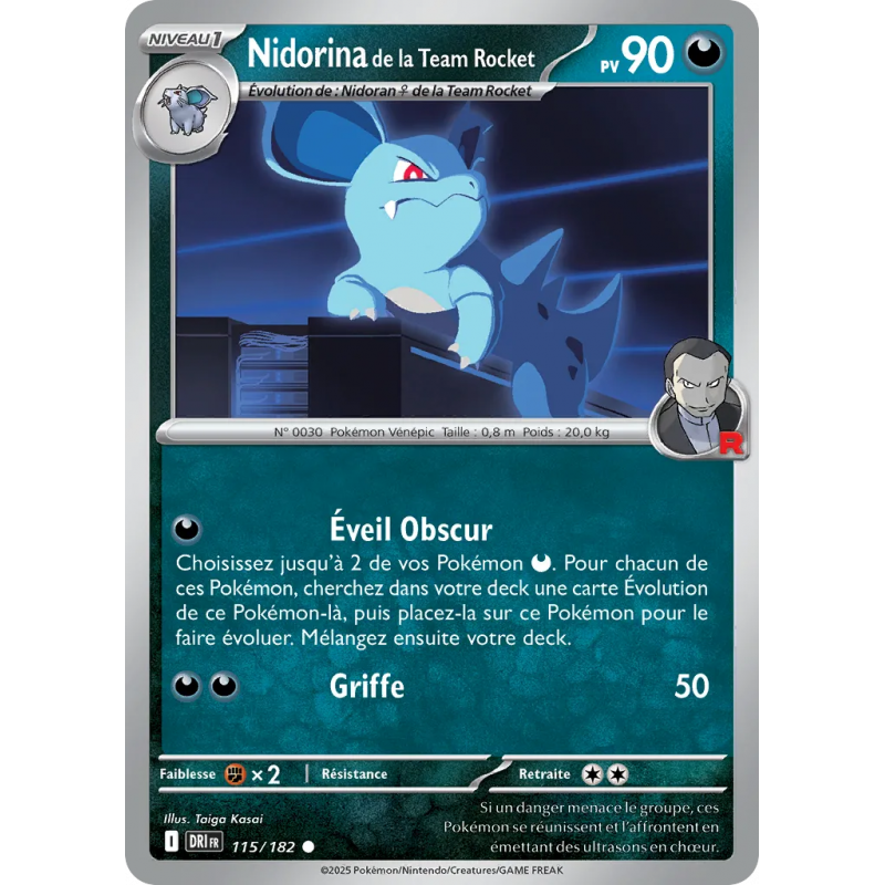 Nidorina de la Team Rocket 115/182