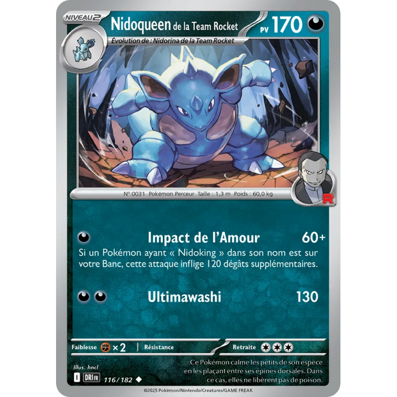 Nidoqueen de la Team Rocket 116/182