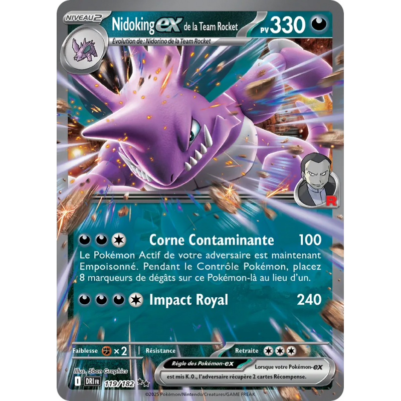 Nidoking ex de la Team Rocket 119/182