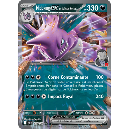 Nidoking ex de la Team Rocket 119/182
