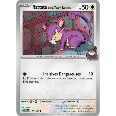 Rattata de la Team Rocket 147/182