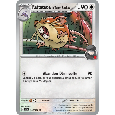 Rattatac de la Team Rocket 148/182