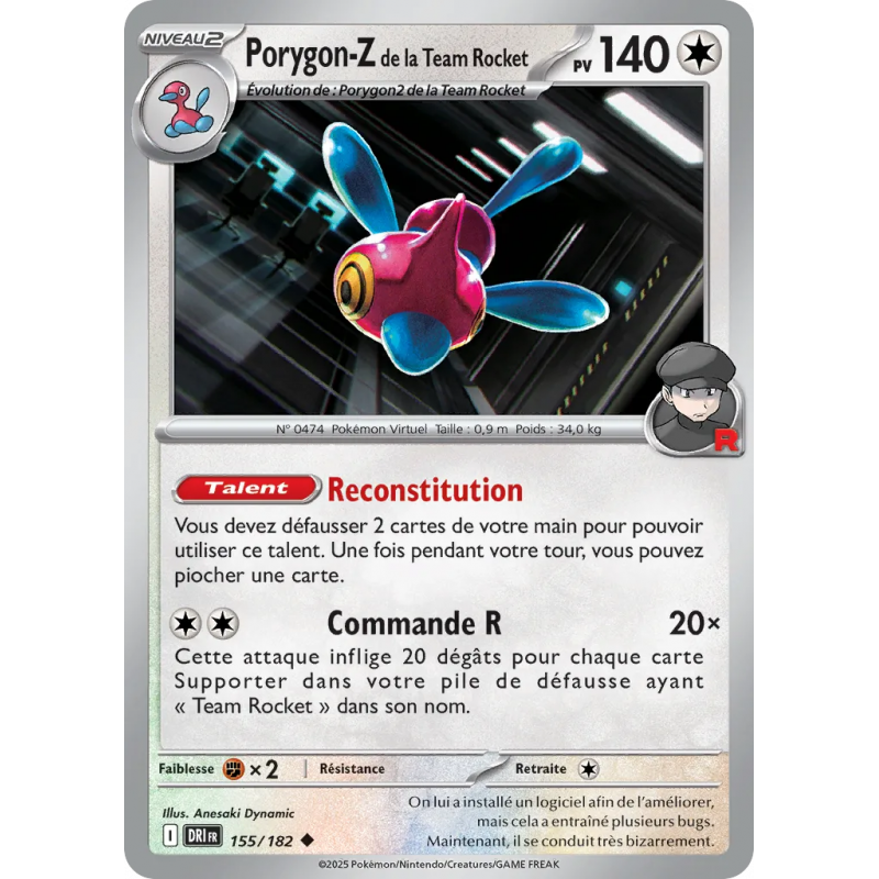 Porygon-Z de la Team Rocket 155/182