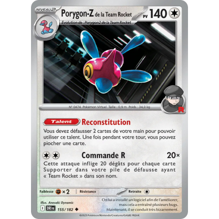 Porygon-Z de la Team Rocket 155/182