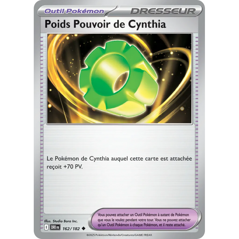Poids Pouvoir de Cynthia 162/182