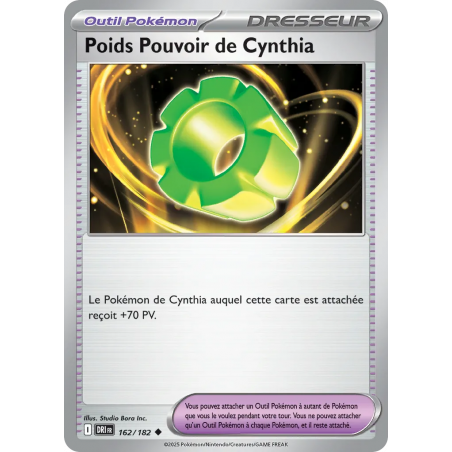 Poids Pouvoir de Cynthia 162/182