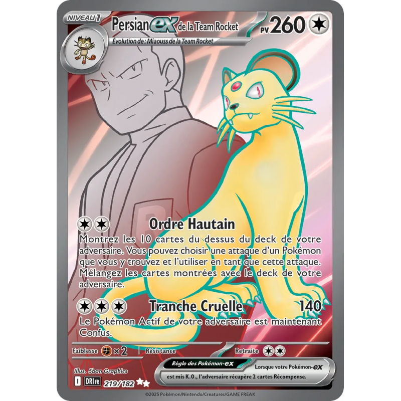 Persian ex de la Team Rocket 219/182