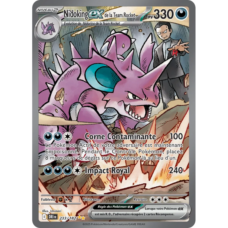 Nidoking ex de la Team Rocket 233/182