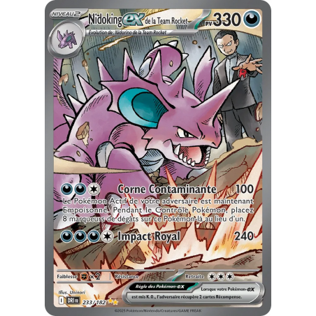 Nidoking ex de la Team Rocket 233/182