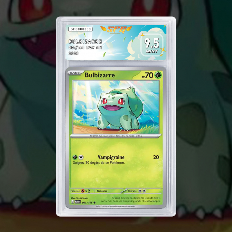 Gradation Bulbizarre 001/165 Full Art | SFG Grading