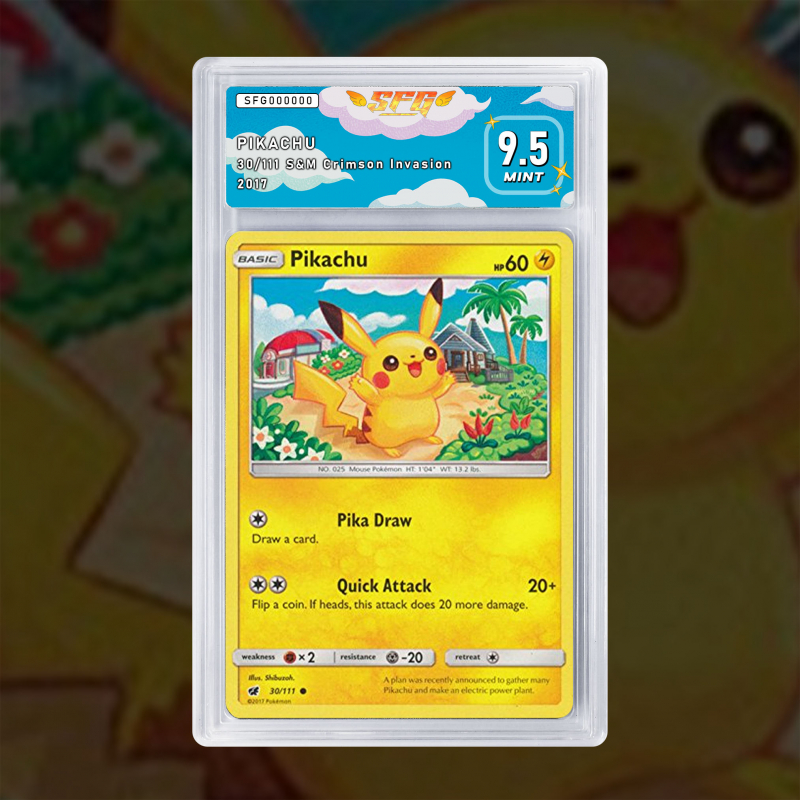 Gradation Pikachu 030/111 Full Art | SFG Grading