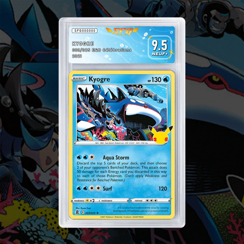Gradation Kyogre 003/025 Full Art | SFG Grading