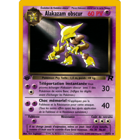 Alakazam obscur 18/82