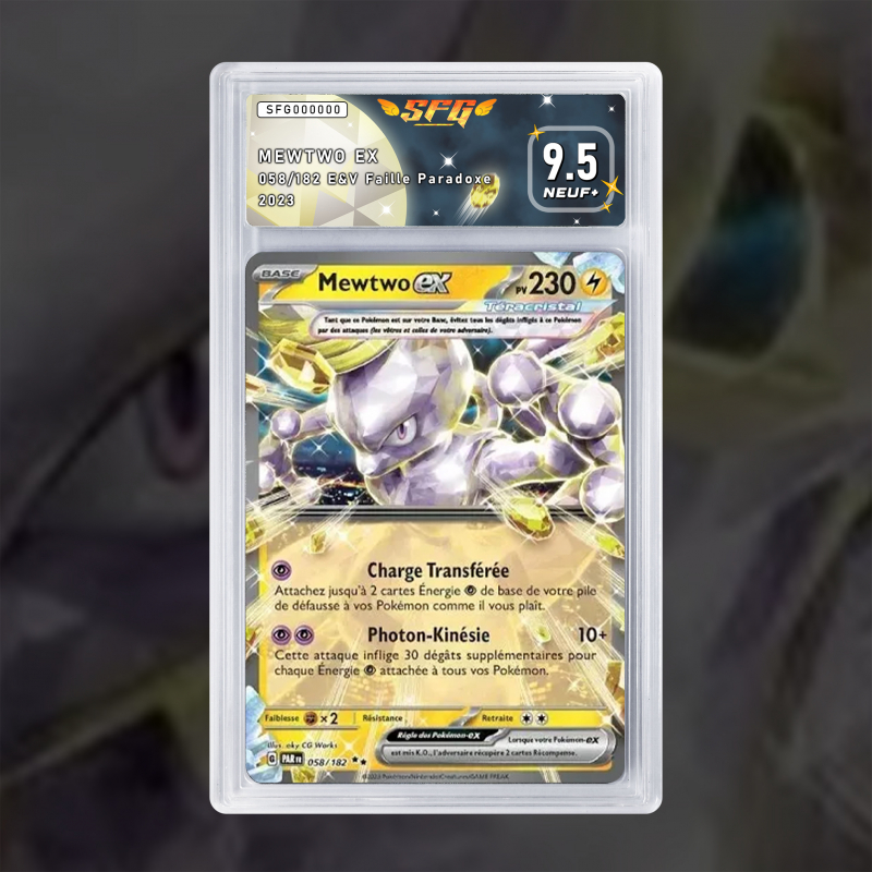 Gradation Mewtwo Ex 058/182 Full Art | SFG Grading