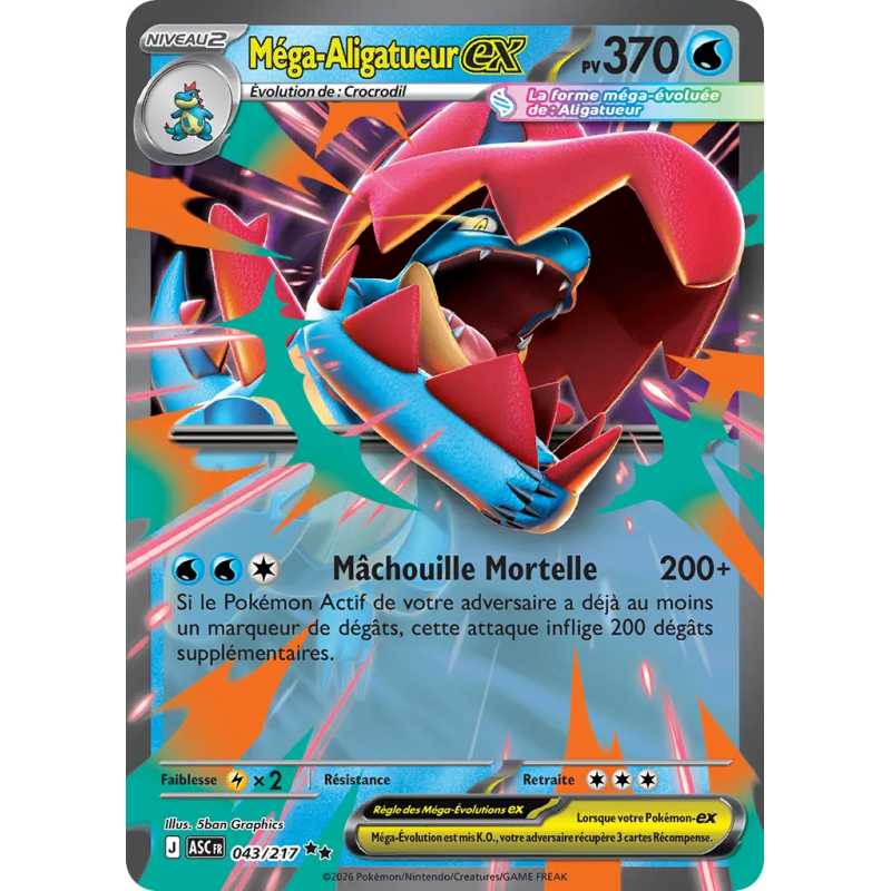 Méga-Aligatueur ex 043/217