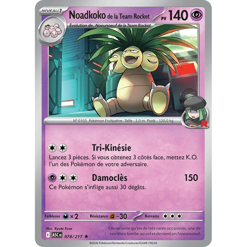 Noadkoko de la Team Rocket 078/217