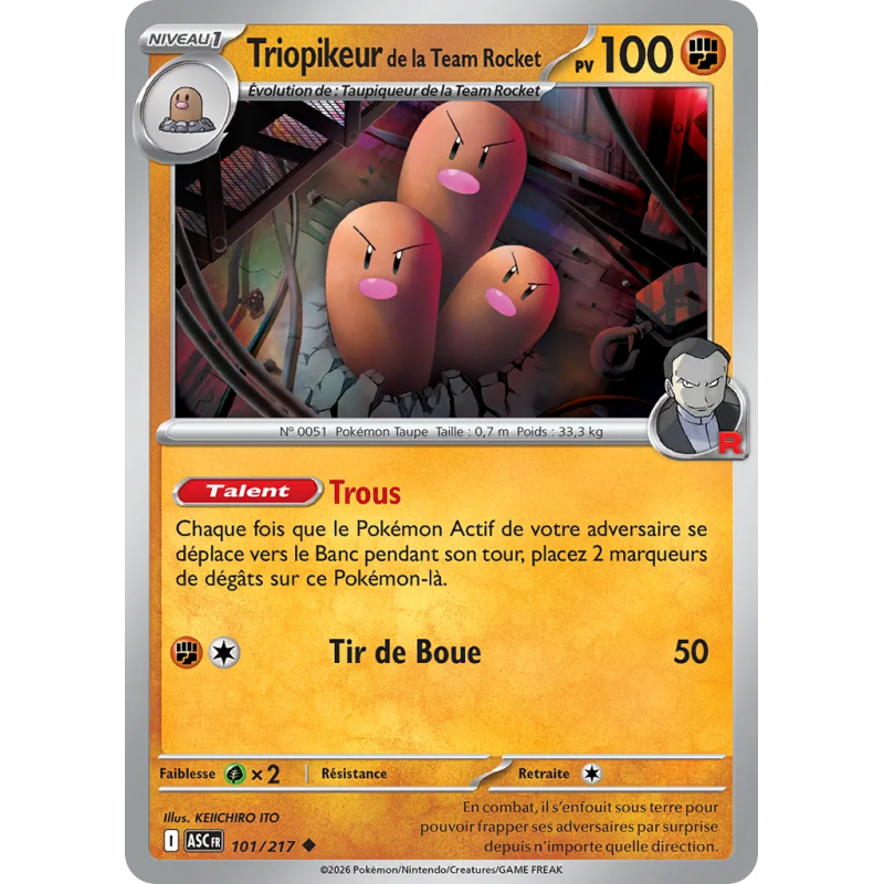 Triopikeur de la Team Rocket 101/217