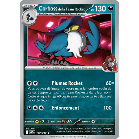 Corboss de la Team Rocket 127/217
