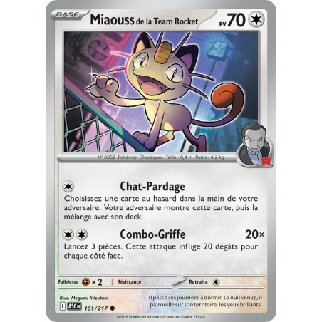 Miaouss de la Team Rocket 161/217