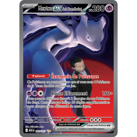 Mewtwo ex de la Team Rocket 281/217