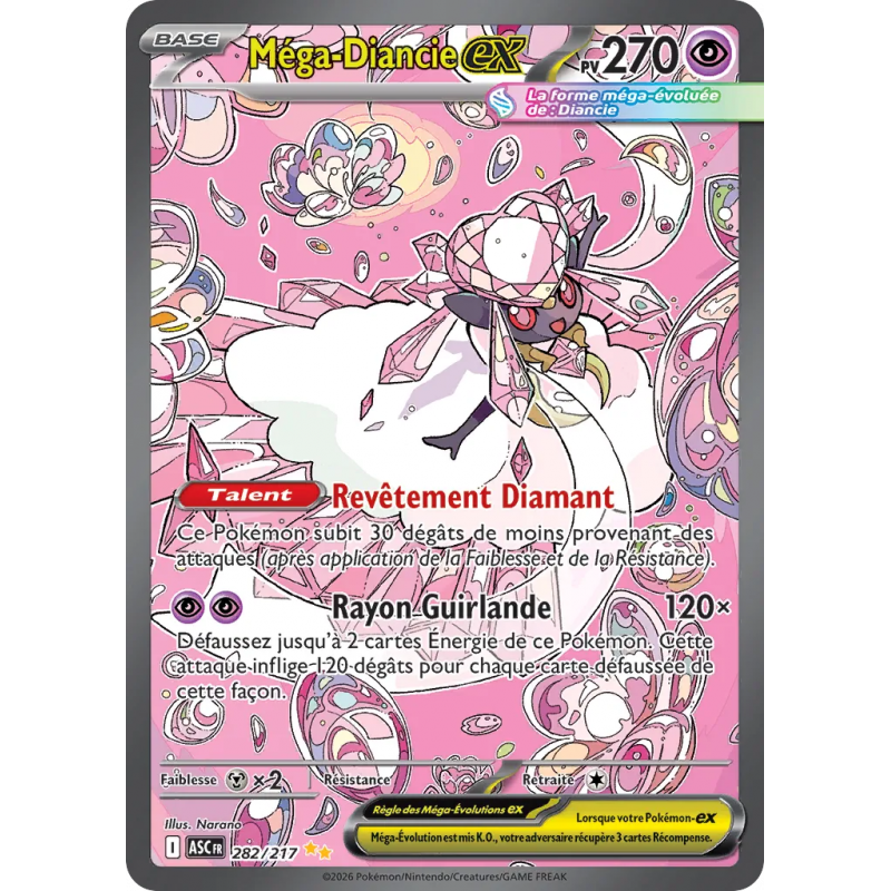 Méga-Diancie ex 282/217
