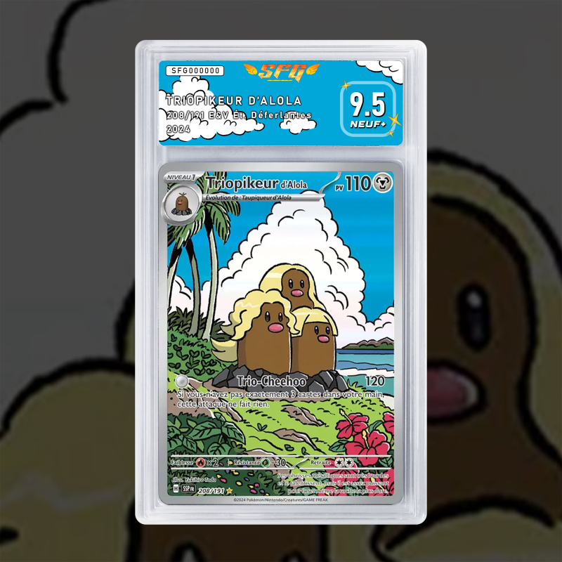 Gradation Triopikeur D'alola 208/191 Full Art | SFG Grading