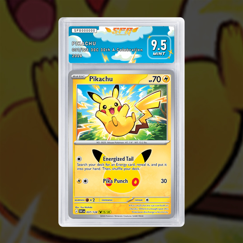 Gradation Pikachu 037/128 Full Art | SFG Grading