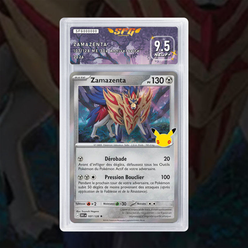 Gradation Zamazenta 107/128 Full Art | SFG Grading