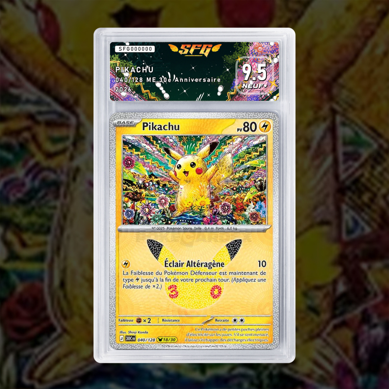 Gradation Pikachu 040/128 Full Art | SFG Grading