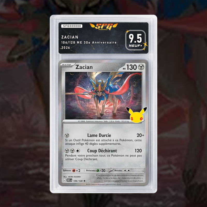 Gradation Zacian 106/128 Full Art | SFG Grading