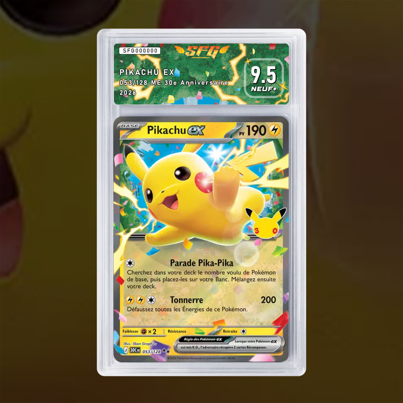 Gradation Pikachu Ex 053/128 Full Art | SFG Grading