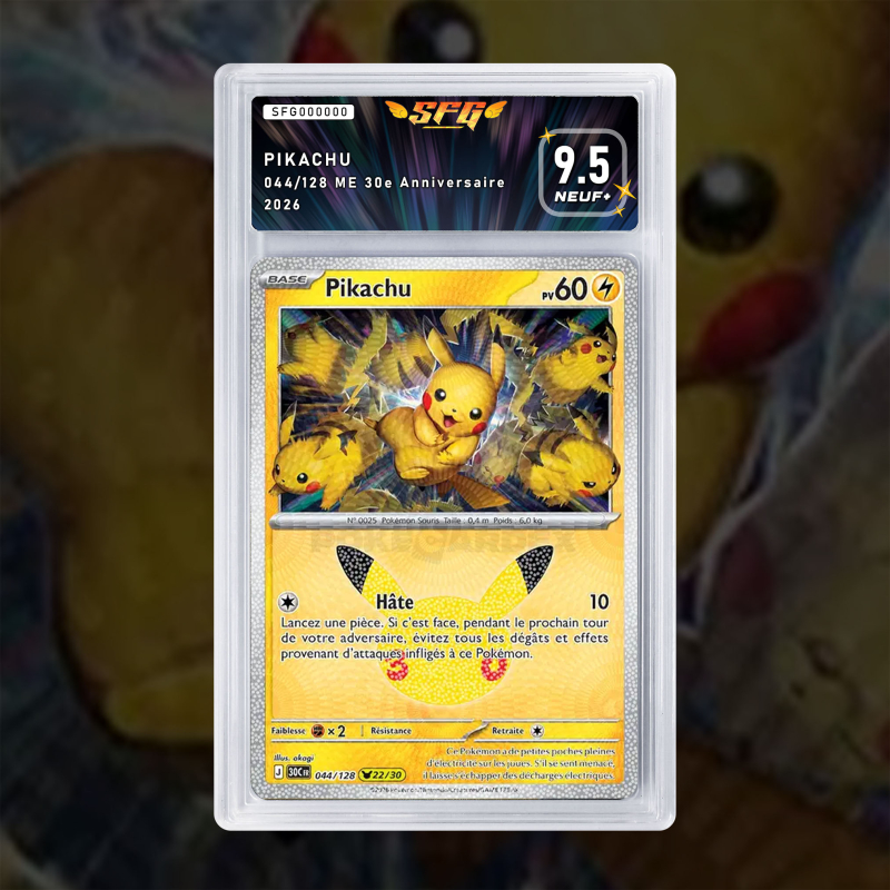 Gradation Pikachu 044/128 Full Art | SFG Grading