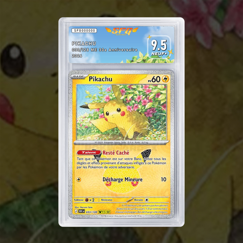 Gradation Pikachu 033/128 Full Art | SFG Grading