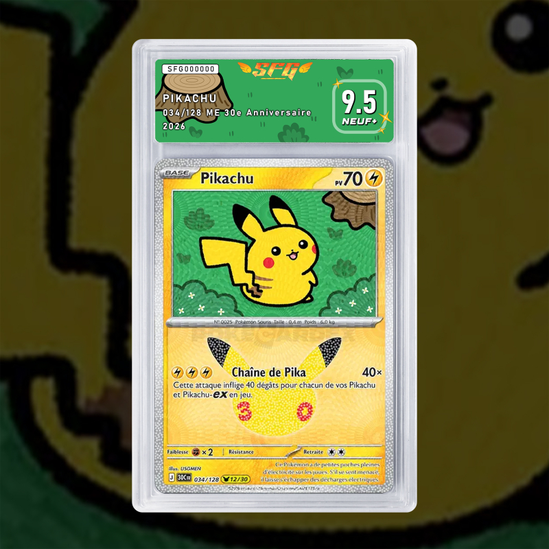 Gradation Pikachu 034/128 Full Art | SFG Grading